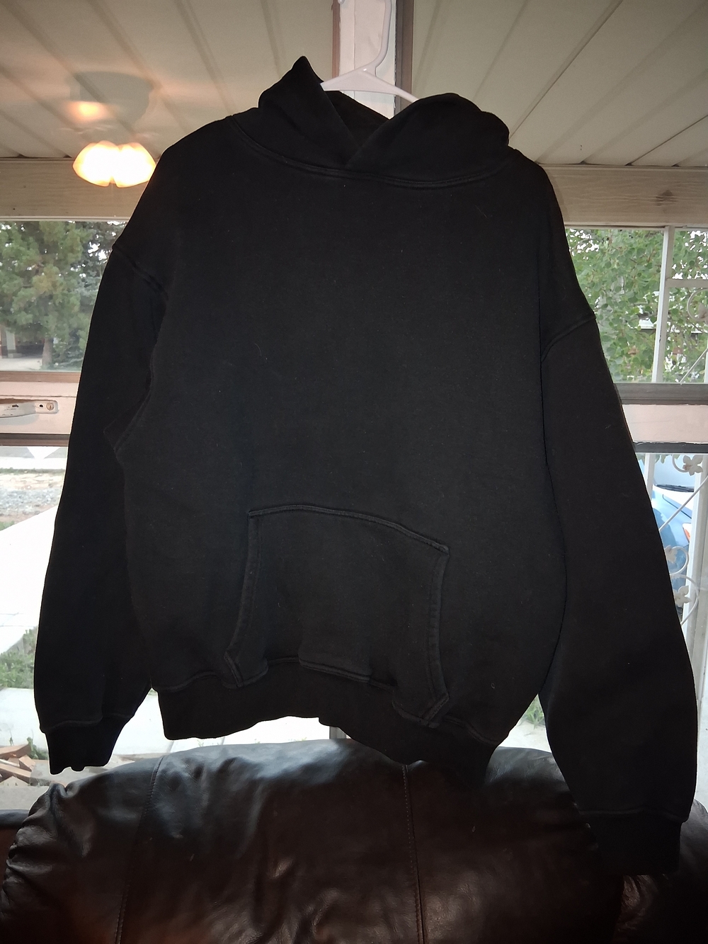 Men's Black Zip-Up Hoodie Sweatshirt